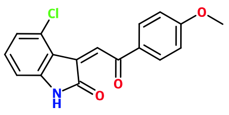 (image for) MC085518 4-Chloro-3-[2-(4-methoxy-phenyl)-2-oxo-ethylidene]-1,3-dihydro-indol-2-one